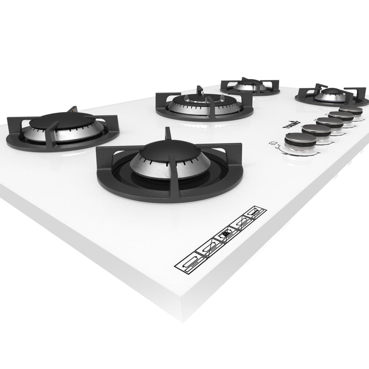 اجاق گاز صفحه ای تورینو پلاس شیشه ای کد TG 505 - Image 6