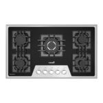 اجاق گاز صفحه ای تورینو پلاس شیشه ای آینه ای کد TG 501M