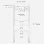 فلاش تانک توکار استراکچر وال هنگ ویلما F044 - Image 8