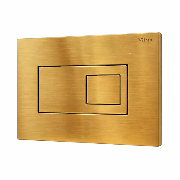 کلید فلاش تانک توکار مدل تیک طلائی مات ویلما F113