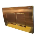 کلید فلاش تانک توکار مدل کلاسیک طلائی مات ویلما F111 - Image 3