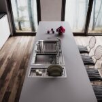 سینک توکار دست ساز تورینو پلاس سایز 80 سانت مدل THS-801 - Image 2