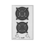 اجاق گاز دو شعله تورینو پلاس شیشه ای سفید کد TG 202W