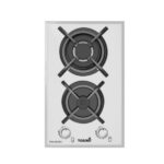 اجاق گاز دو شعله تورینو پلاس شیشه ای سفید کد TG 203W