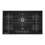 اجاق گاز صفحه ای تورینو پلاس شیشه ای مشکی کد TG 531B
