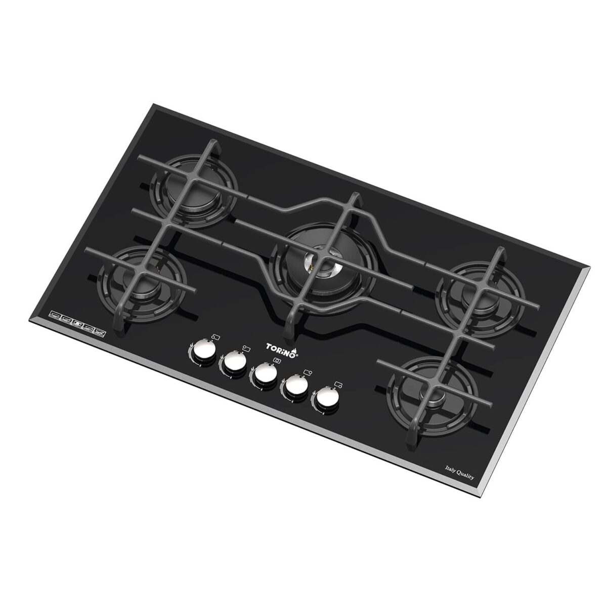 اجاق گاز صفحه ای تورینو پلاس شیشه ای مشکی کد TG 531B - Image 3