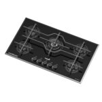 اجاق گاز صفحه ای تورینو پلاس شیشه ای مشکی کد TG 531B - Image 2