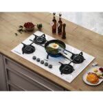 اجاق گاز صفحه ای تورینو پلاس شیشه ای سفید کد TG 531W - Image 2